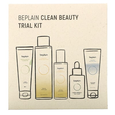 Beplain Clean Beauty Trial Kit, 5 Piece Kit