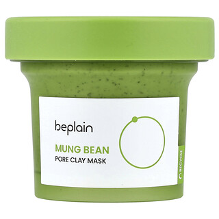 Beplain, Frijol mungo, Mascarilla de belleza con arcilla para poros, 120 ml (4,05 oz. Líq.)