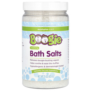 Boogie Wipes, Sales de baño calmantes, Eucalipto, 425 g (15 oz)