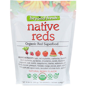 Beyond Fresh, Native Reds, Organic Red Superfood, Natural Berry Flavor, 10.58 oz (300 g) отзывы