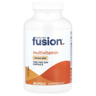 Bariatric Fusion , Multivitamin Without Iron, 180 Capsules