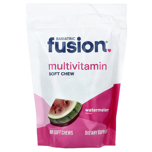 Bariatric Fusion Multivitamin Soft Chew, Watermelon, 60 Soft Chews