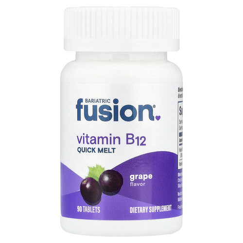 Bariatric Fusion Vitamin B12 Quick Melt, Grape, 90 Tablets