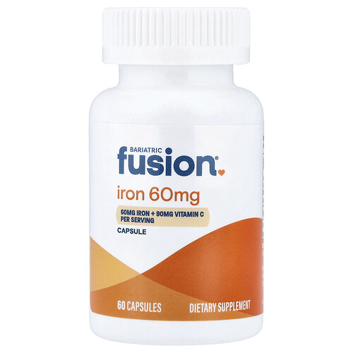 Bariatric Fusion Iron + Vitamin C, 60 Capsules