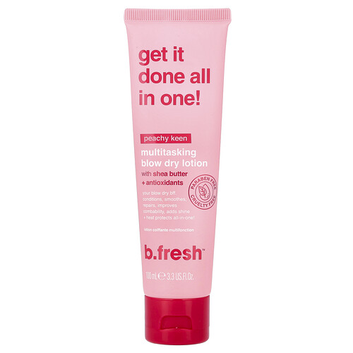 b.fresh, Multitasking Blow Dry Lotion, Multitasking-Föhnlotion, Peachy Keen, 100 ml (3,3 fl. oz.)