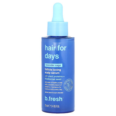 B.fresh Lavender Follicle Loving Scalp Serum, Sage, Fl Oz (70 Ml) Size 2.4