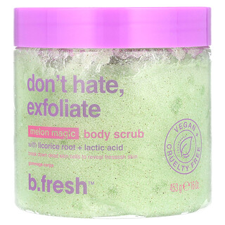 b.fresh, Exfoliante corporal con raíz de regaliz y ácido láctico, Melon Magic, 453 g (16 oz)