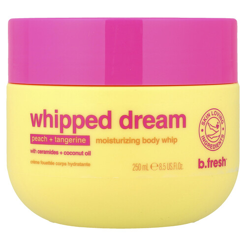 B.fresh Whipped Dream, Moisturizing Body Whip, Peach + Tangerine, 8.5 fl oz (250 ml)