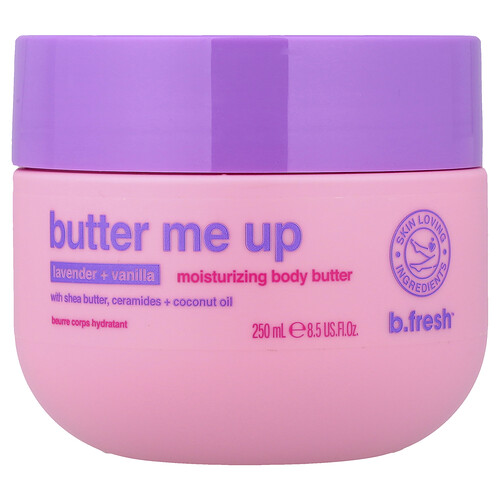 B.fresh Butter Me Up, Moisturizing Body Butter, Lavender + Vanilla, 8.5 fl oz (250 ml)