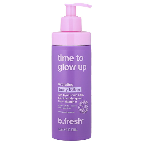 b.fresh, Time To Glow Up, Hydrating Body Lotion, feuchtigkeitsspendende Körperlotion, 355 ml (12 fl. oz.)