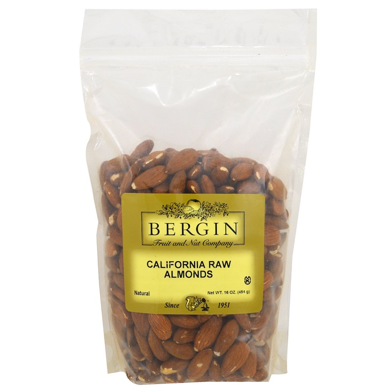 Bergin Fruit and Nut Company, California Raw Almonds, 16 oz (454 g) iHerb