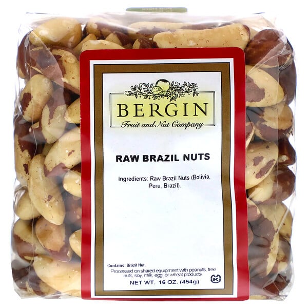 Bergin Fruit and Nut Company, Unbehandelte brasilianische Nüsse, 16 oz (454 g)