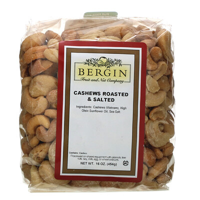 Купить Cashews Roasted & Salted, 16 oz (454 g)