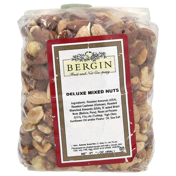Bergin Fruit and Nut Company Deluxe Mixed Nuts, 16 oz (454 g)
