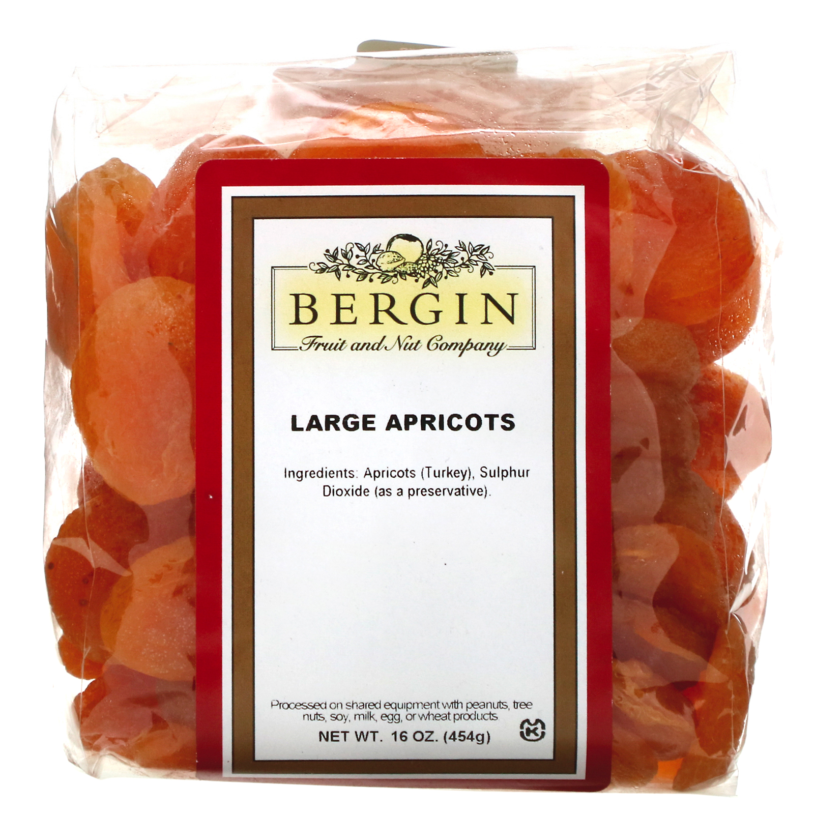 Bergin Fruit and Nut Company, Large Apricots, 16 oz (454 g) iHerb