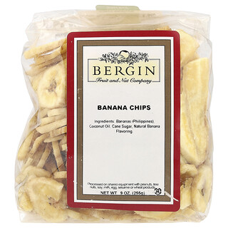 Bergin Fruit and Nut Company, Banana Chips, 9 oz (255 g)