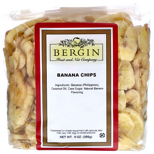 Отзывы о Бергин Фрут и Нат Кампани, Banana Chips, 9 oz (255 g)