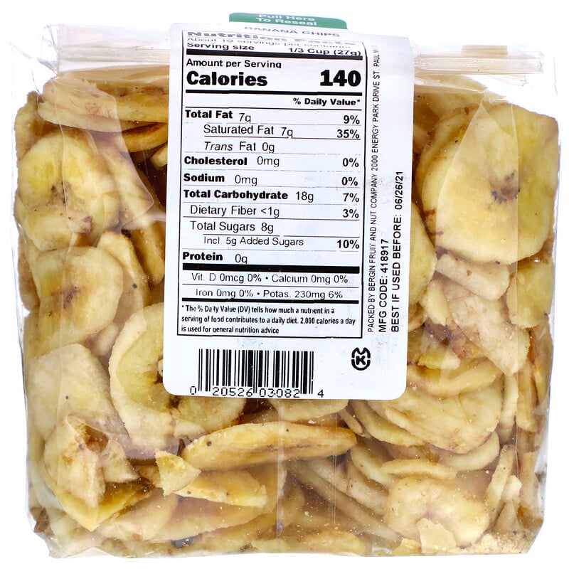 Bergin Fruit and Nut Company, Banana Chips, 9 oz (255 g) - iHerb