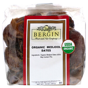 Бергин Фрут и Нат Кампани, Organic Medjool Dates, 14 oz (397 g) отзывы покупателей