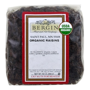 Отзывы о Бергин Фрут и Нат Кампани, Organic Raisins, 16 oz (454 g)