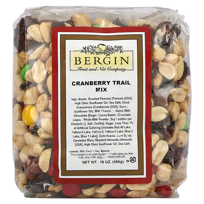 Bergin Fruit and Nut Company Cranberry Trail Mix, 16 oz (454 g)