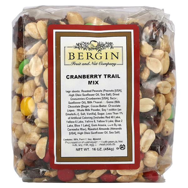 Bergin Fruit and Nut Company, クランベリートレイルミックス、454g（16オンス）