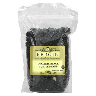 Bergin Fruit and Nut Company（バージンフルーツアンドナッツカンパニー）, オーガニックブラックタートルビーン、568g（20オンス）