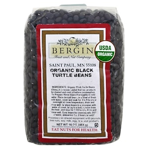 Отзывы о Бергин Фрут и Нат Кампани, Organic Black Turtle Beans, 16 oz (454 g)