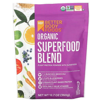 

BetterBody Foods Organic Superfood Blend 12.7 oz (360 g)