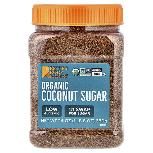 Betterbody Foods Organic Coconut Sugar, 24 oz (680 g)