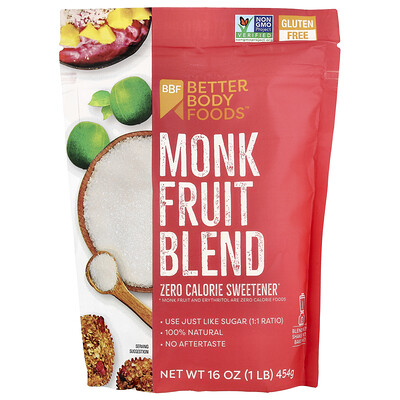 BetterBody Foods, Mezcla de frutas del monje`` 454 g (1 lb)