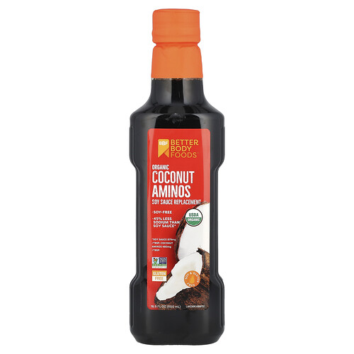 BetterBody Foods Organic Coconut Aminos Soy Sauce Replacement 16.9 fl oz (500 ml)