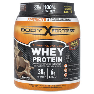 Body Fortress, Protéines de lactosérum super avancées, Chocolat, 810 g