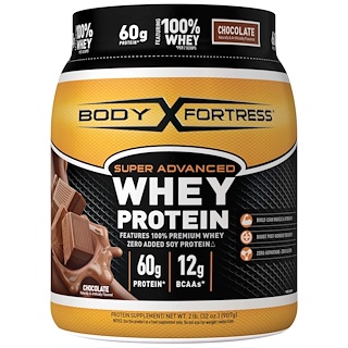 Body Fortress, Улучшенная формула сывороточного протеина со вкусом шоколада, 32 унции (907 г)