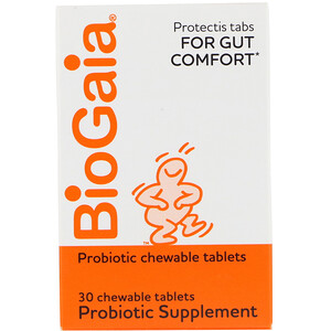 Отзывы о BioGaia, Probiotic Supplement, Lemon Flavored, 30 Chewable Tablets