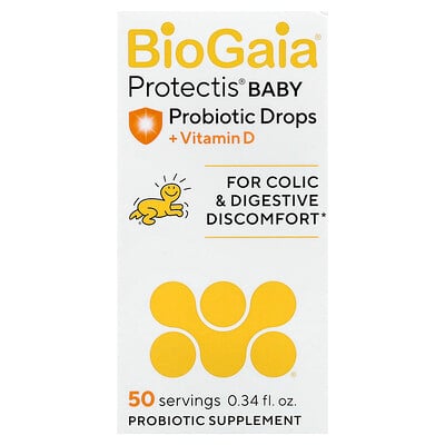 BioGaia, Protectis Baby, Probiótico para bebés en gotas con vitamina D, 10 ml (0,34 oz. líq.)