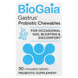 BioGaia, Gastrus® Probiotic Chewables, probiotische Kautabletten, 30 Kautabletten