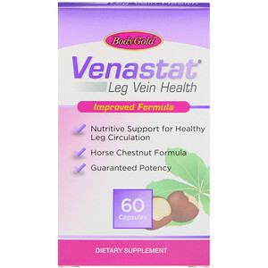 BodyGold, Venastat Leg Vein Health, 60 Capsules отзывы