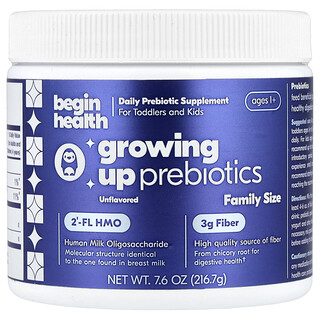 Begin Health, Kids, Growing Up Prebiotics, Präbiotika für Kinder ab 1 Jahr, geschmacksneutral, 216,7 g (7,6 oz.)
