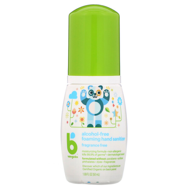 BabyGanics, AlcoholFree,Foaming Hand Sanitizer, Eco Refill, Fragrance
