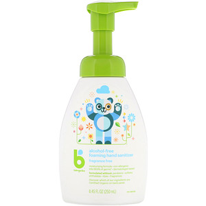 Отзывы о БэбиГаникс, Alcohol-Free, Foaming Hand Sanitizer, Fragrance Free, 8.45 fl oz (250 ml)