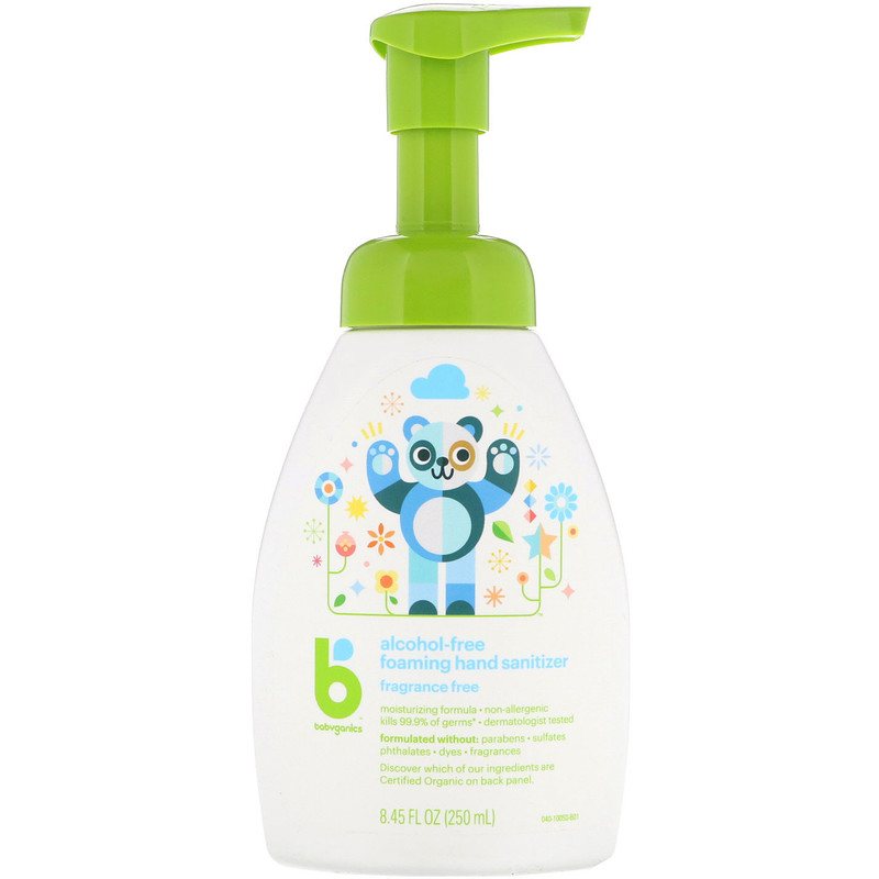 BabyGanics Alcohol Free Foaming Hand Sanitizer Fragrance Free 8 45