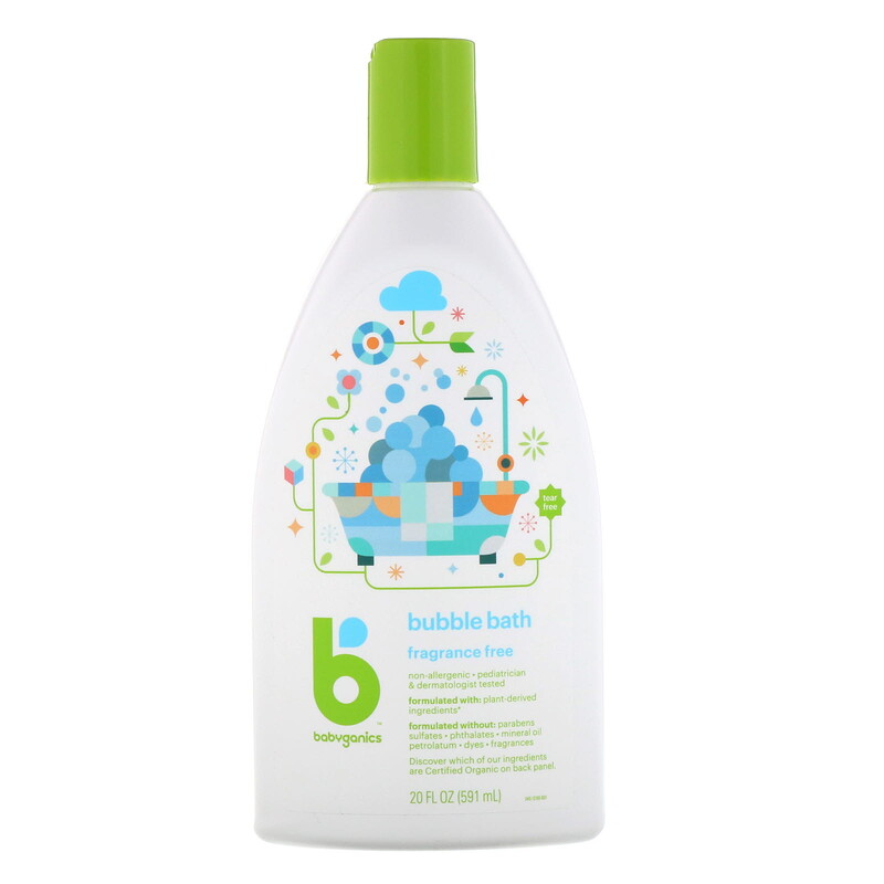 BabyGanics Bubble Bath Fragrance Free 20 fl oz (591 ml) iHerb BabyGanics Bubble Bath Fragrance Free 20 fl oz (591 ml) iHerb