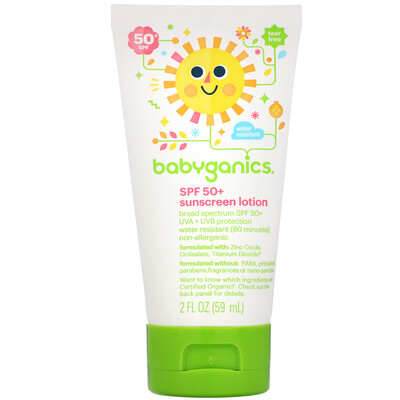 

Солнцезащитный лосьон на минеральной основе, SPF 50+, 59 мл (2 унции)