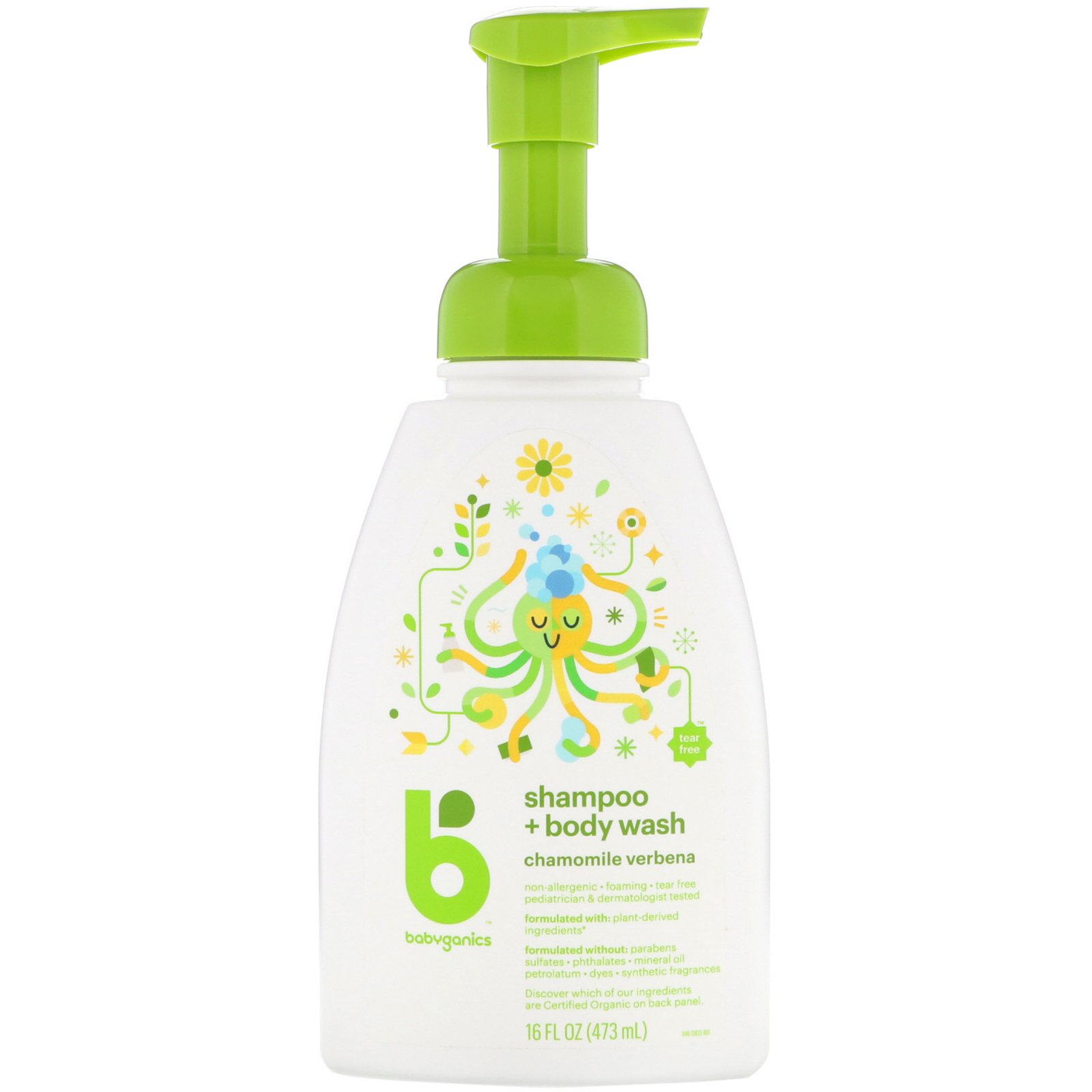 Babyganics シャンプー ボディウォッシュ カモミールバーベナ 16液量オンス 473 Ml Iherb