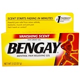 Отзывы о Bengay, Menthol Pain Relieving Gel, Vanishing Scent, 2 oz (57 g)- iHerb.com