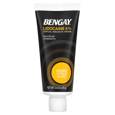 

Bengay Maximum Strength Lidocaine Ginger Citrus 3 oz (85 g)