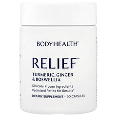 Relief™, куркума, імбир і босвелія, 90 капсул