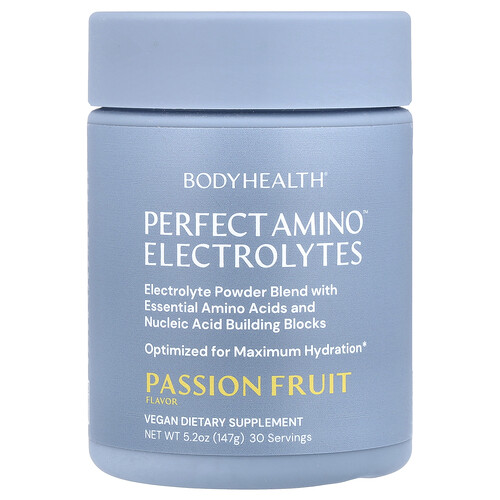 BodyHealth, Perfect Amino™ Electrolytes, Perfect Amino™ Elektrolyte, Passionsfrucht, 147 g (5,2 oz.)