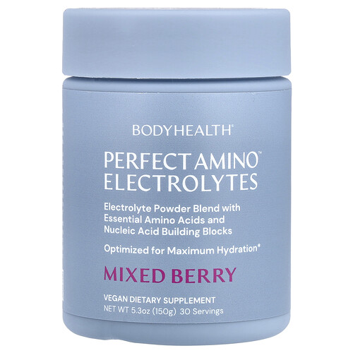 Bodyhealth Perfect Amino™ Electrolytes, Mixed Berry , 5.3 oz (150 g)
